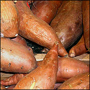 Sweet potatoes.