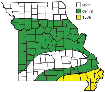 Missouri planting regions