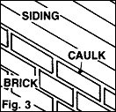 Joints formed by siding and masonry