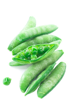 Fresh frozen sugar snap peas
