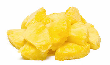 fresh pineapple chunks