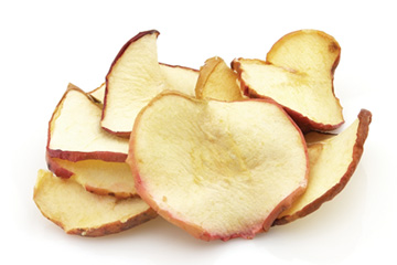 Dried apple slices