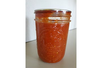 Soup in a canning jar