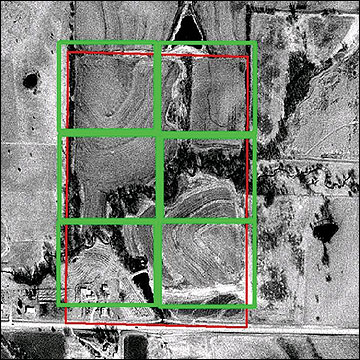 Aerial maps can be used to outline and assess these areas on your farm. 
