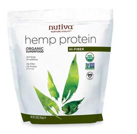 A package of hemp protein.