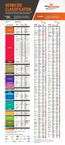 herbicide classification chart Classification herbicides