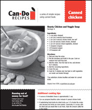 Can-Do Recipes Flyer Series: Canned Chicken