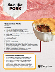 Can-Do Recipes: Pork