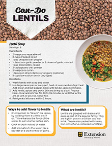 Can-Do Recipes: Lentils