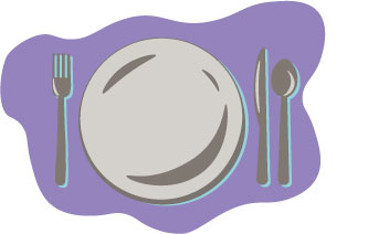 plate and silverware