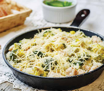 Chicken, Broccoli and Cheese Skillet Meal