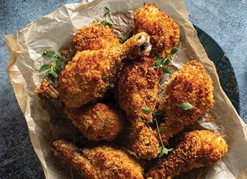 Oven-fried Chicken with Honey-butter Sauce