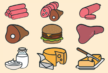 illustration of non-mammalian products