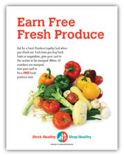 Fresh Produce loyalty card program sign