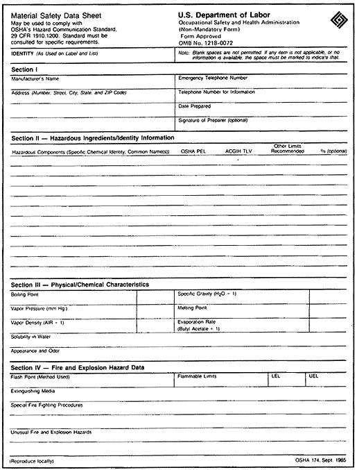 Identifying Product Hazards Material Safety Data Sheets Mu Extension