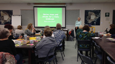 A St. Louis Master Gardener presents a program as part of the MG Speakers Bureau