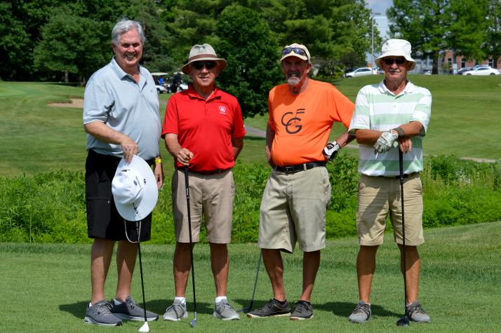 The Bob Idel Championship Cup at the 2022 4-H Clover Classic Golf Tournament went to the team of Hutton, Turner, Steele and Wilson..
