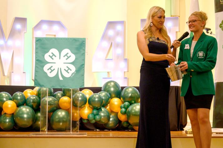 Shannon McKain and Bella Baker at the 4-H Clover Gala.
