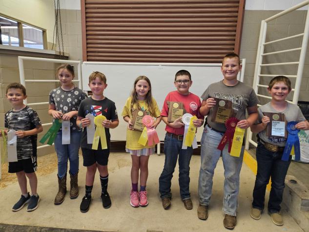 Top Juniors, from left: Aaron Ling, Paisley Pleinus, Calvin Culpepper, Kimber Wilson, Brantley Keltner, Diesel Dixon and Chase Eilenstine.