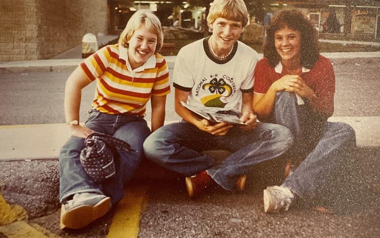 Dana, left, on an IFYE trip to Switzerland in 1981.