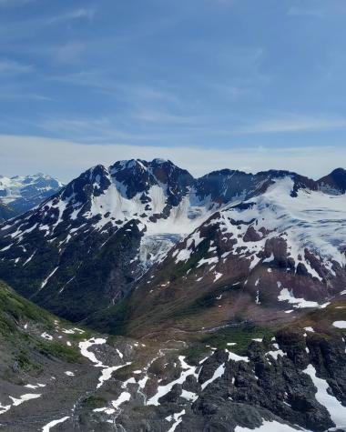 Aerial view of Alaska Range