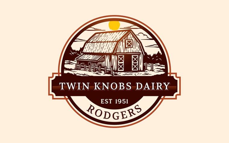Twin Knobs Dairy logo