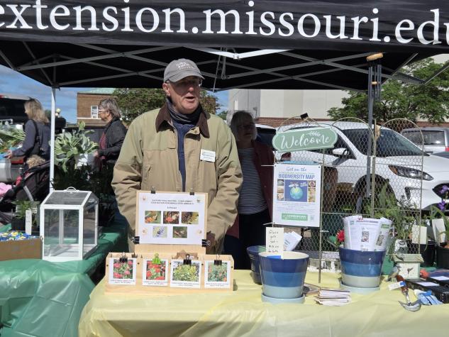 Dan Getman at master gardener outreach event