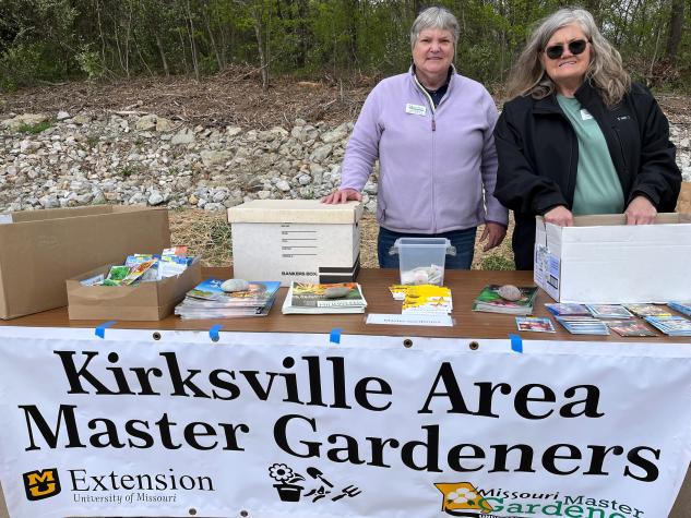 Master gardeners Sue Limestall and Cheryl Layton at outreach event