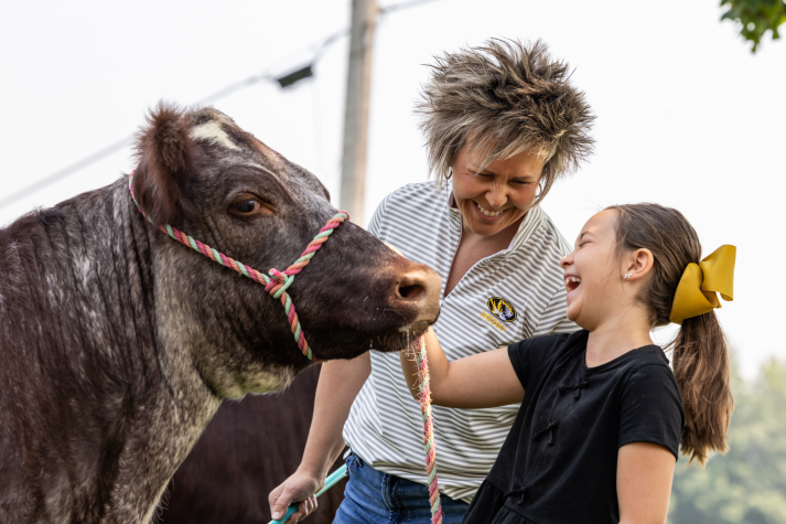 Fahrmeier, child and cattle.