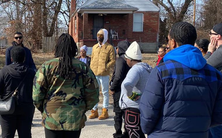 Community members in St. Louis