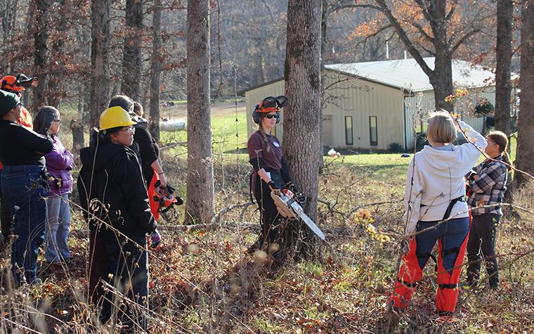 Women with chainsaws