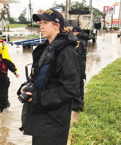 MU FRTI curriculum specialist Erin McGruder during her deployment with Missouri Task Force 1 in response to Hurricane Harvey.