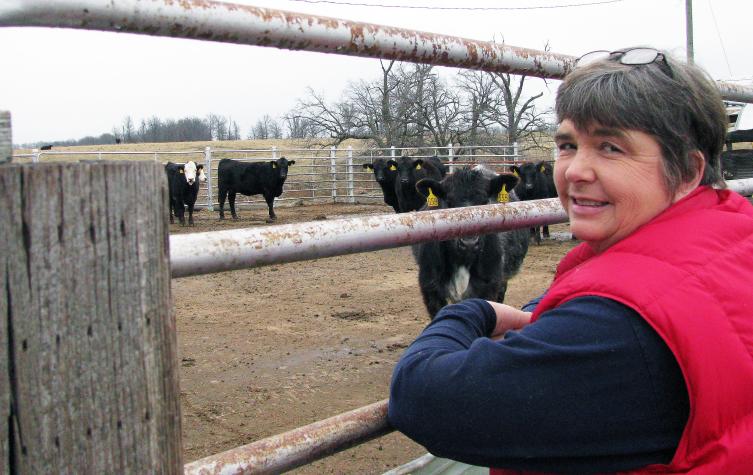 MU College of Veterinary Medicine graduate Imogene Latimer uses research from MU Extension to improve cattle herds in northeastern Missouri.Photo by Linda Geist