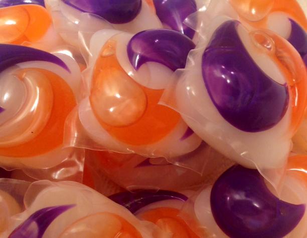 Colorful laundry detergent pods can tempt small children.Photo by Linda Geist