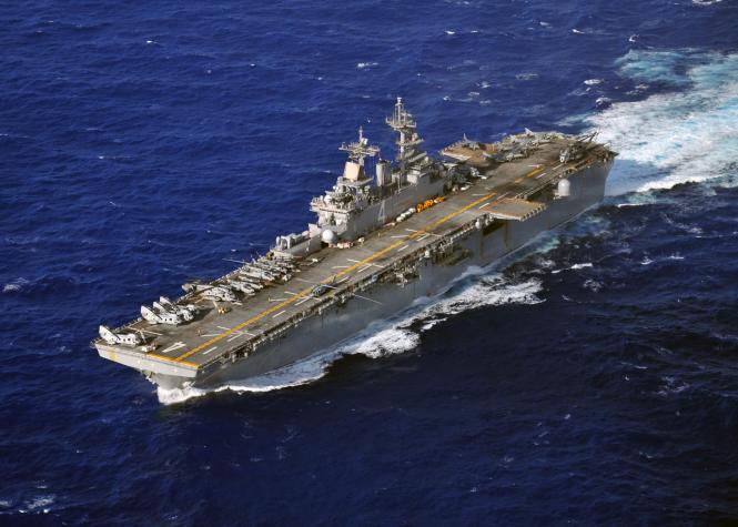 Amphibious assault ship USS Boxer.Photo courtesy DVIDS