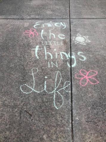 A sidewalk added to a Republic neighborhood had a simple message: Enjoy the Little Things in LifeDavid Burton