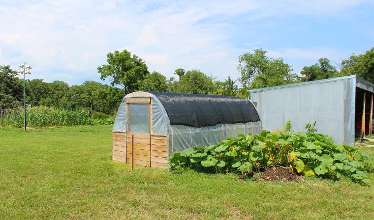 Master Gardeners in the Versailles area use small greenhouses to grow plants for their annual plant sale, which funds numerous educational opportunities for gardeners throughout the year. After the plant sale, they may use the greenhouses for their own usPhoto by Linda Geist