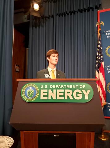 Sage Eichenburch of Cooper County at the National 4-H Conference in Washington, D.C.