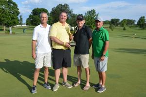Winners of the 2019 Bob Idel Championship Cup were, from left, David Heath, Jon Bishop, Phil Fancher and Terry Whitney.