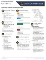 Data sheet for statewide impact of UM System. Data sheets are also available for each county as well as state and federal legislative districts.
