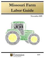 Cover of Missouri Farm Labor Guide