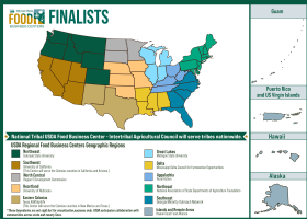 USDA Regional Food Business Centers geographic areas.