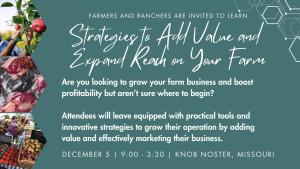 Value-added producer events