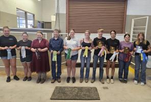 Top seniors, from left: Chloe Cunningham, Kylin Wagner, Amanda Brooks, Jayson Peterson, Hope McClellan, Emma Schreck, Colton Kleiboeker, Jordyn Misner, Sammi Justice and Lexi Angelo.