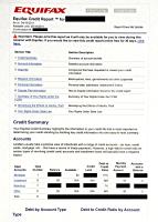 Equifax sample credit report