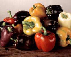 Sweet pepper varieties ripen to a rainbow of different colors. National Garden Bureau Inc.