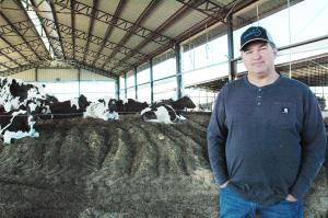 Southwest Missouri dairy producer David Gray is one of the first in his area to use compost bedded pack barns. Cows raised using this system enjoy greater comfort, produce more milk and have fewer health problems.Photo by Linda Geist