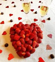 The strawberry symbolizes love and fertility due to its shape, color and wealth of seeds on the fruit surface, says MU Extension horticulturist Michele Warmund. According to folklore, if two people share a strawberry, they will fall in love. Photo by Mich