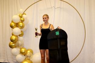 At the 2023 Missouri 4-H State Fashion Revue, Dayton Hudson of Macon County was named Senior Purchased Dressy Winner and 4-H FCS National Championship delegate.