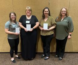 Shelby Bargfrede, Emily Bergsieker, Jessica Trussell and Jackie Spainhower